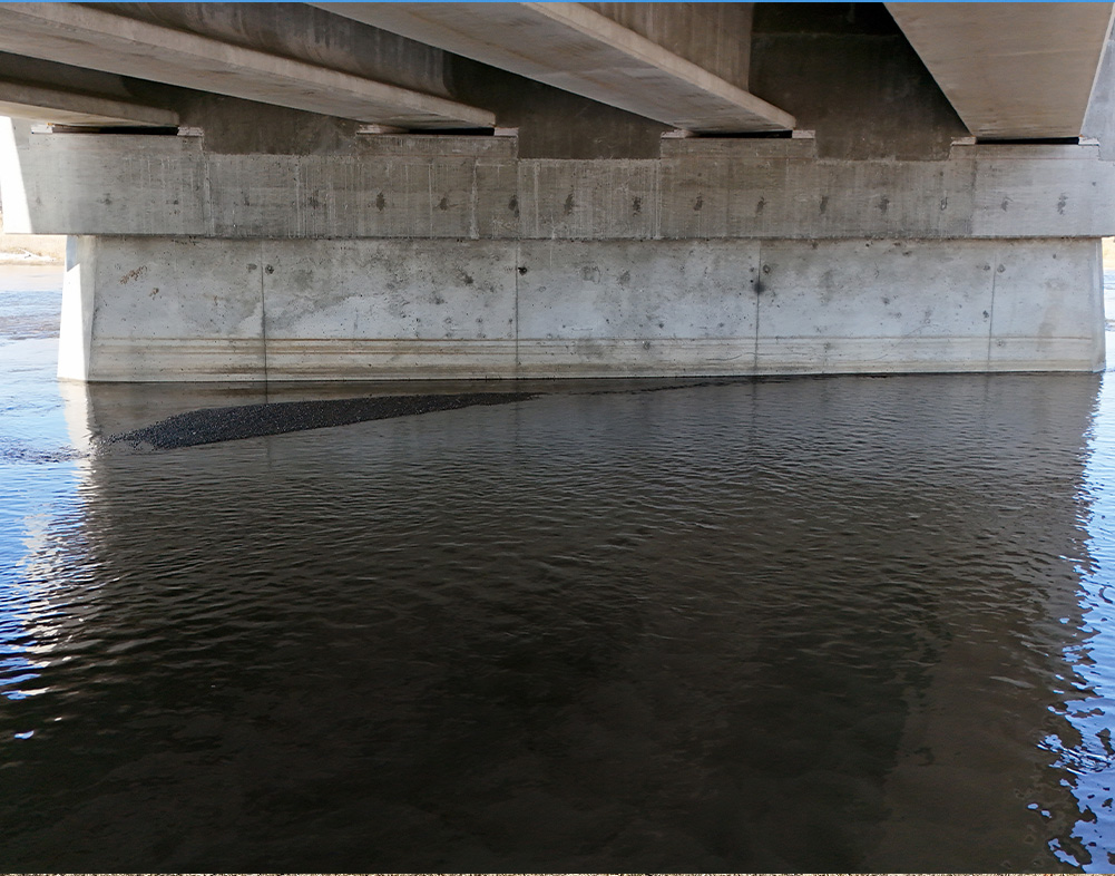 underneath the bridge